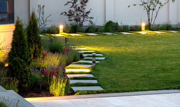 outdoor lighting in yard