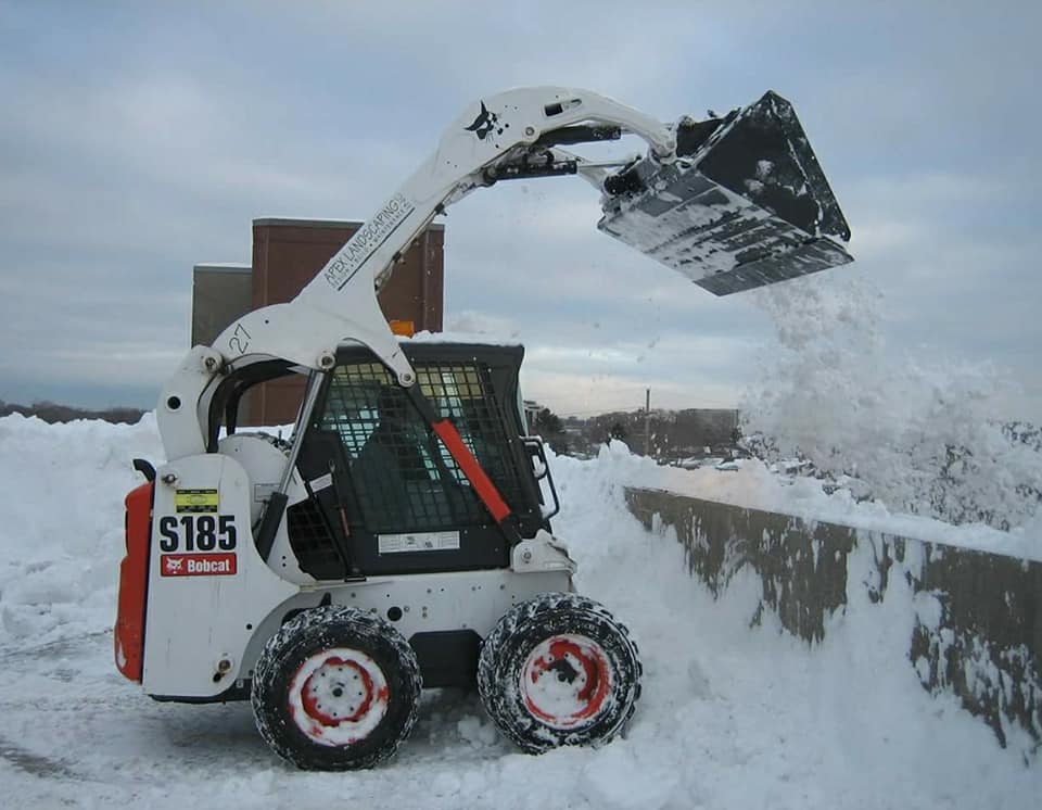Apex Landscaping Snow Equipment - Skid Plowing